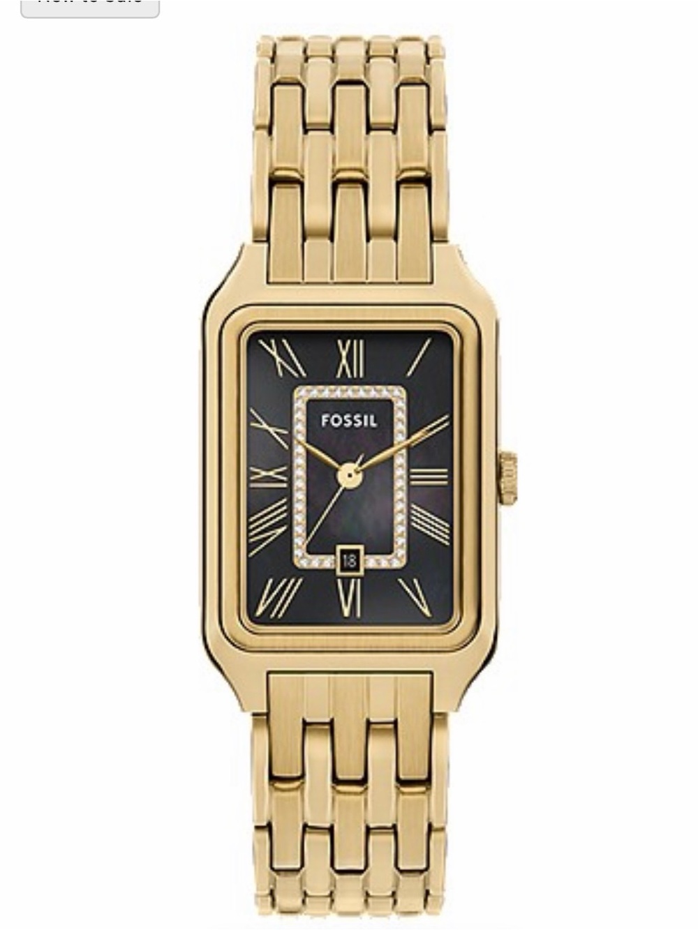 Fossil Raquel Three-Hand Date Gold-Tone Stainless Steel Watch